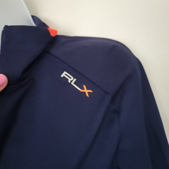 Ralph Lauren RLX Women's Small Navy Blue Quarter Zip Athletic Pullover Running - Picture 6 of 7